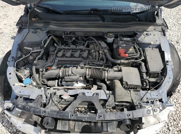 1HGCV1F49MA077417 2021 HONDA ACCORD Серый Вид задней части салона