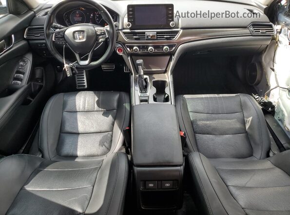 1HGCV1F49MA077417 2021 HONDA ACCORD Серый Вид панели приборов