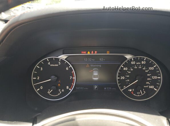 1N4BL4CV0MN303437 2021 NISSAN ALTIMA Gray Vista del cuadro de instrumentos