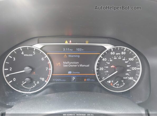1N4BL4CV1MN303804 2021 NISSAN ALTIMA Gray Widok tylnych siedzeń