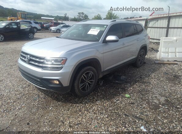 1V2CR2CA7JC558459 2018 VOLKSWAGEN ATLAS Silver Առջևի ձախ երեք քառորդ տեսարան