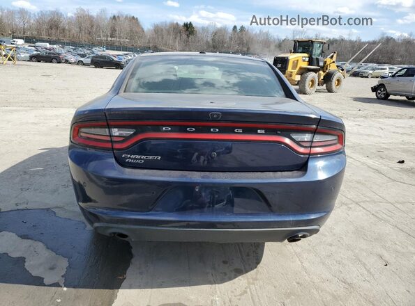 2C3CDXKT3KH562513 2019 DODGE CHARGER Blue Widok z tyłu