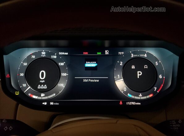 SALKP9FU0PA052566 2023 LAND ROVER RANGE Blue Սարքավորումների վահանակի տեսք
