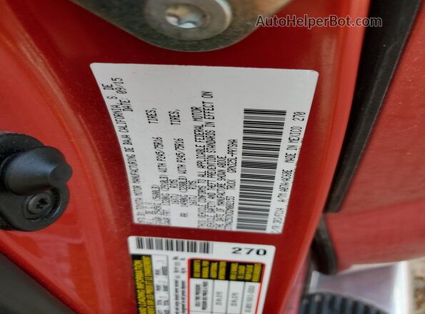 3TMAZ5CN3GM002153 2016 TOYOTA LE Красный Вид наклейки с VIN-кодом