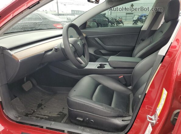 5YJ3E1EA0MF851244 2021 TESLA MODEL Red 