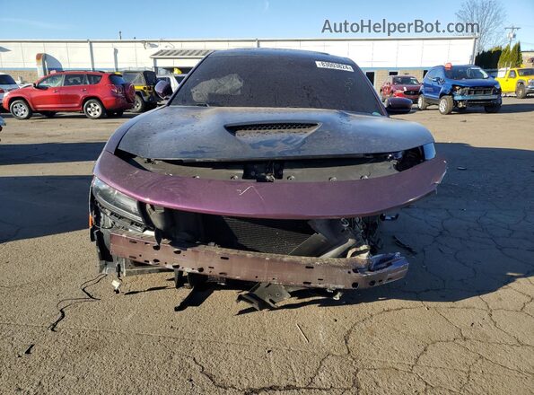 2C3CDXGJ3MH569066 2021 DODGE CHARGER Purple Front view
