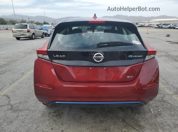 1N4AZ1CVXMC555250 2021 NISSAN LEAF Burgundy 