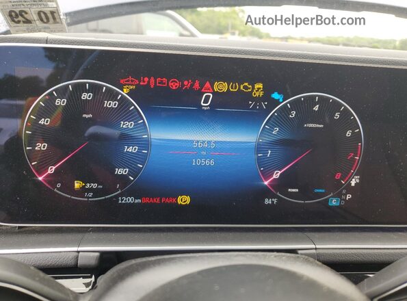 4JGFF8FE4RB053744 2024 MERCEDES-BENZ GLS Blue Instrument cluster view