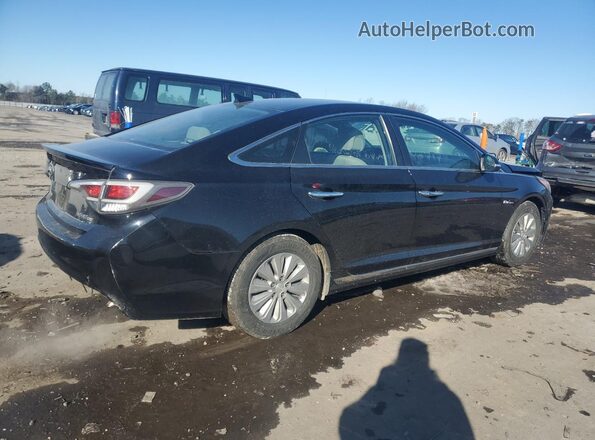 KMHE24L38HA067587 2017 HYUNDAI SONATA Черный Задняя правая четверть