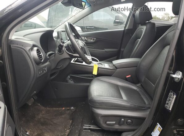 KM8K33AG3MU106868 2021 HYUNDAI KONA Black Widok wnętrza z przodu