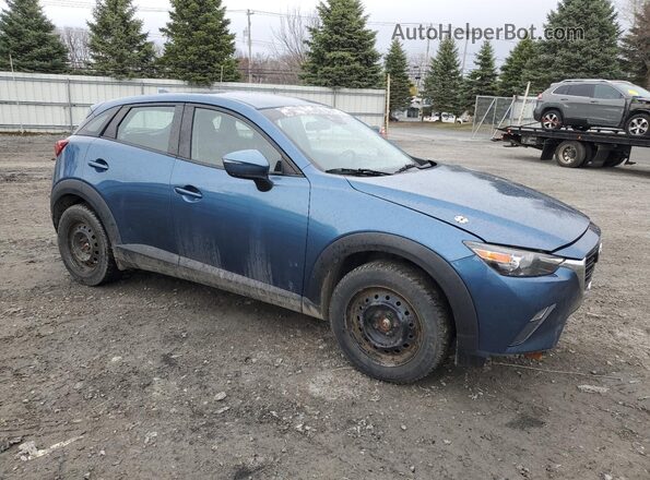 JM1DKFB76K0443345 2019 MAZDA CX-3 Blue Delantero derecho