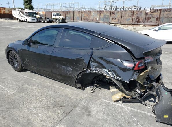 7SAYGDEFXNF317900 2022 TESLA MODEL Black Rear left