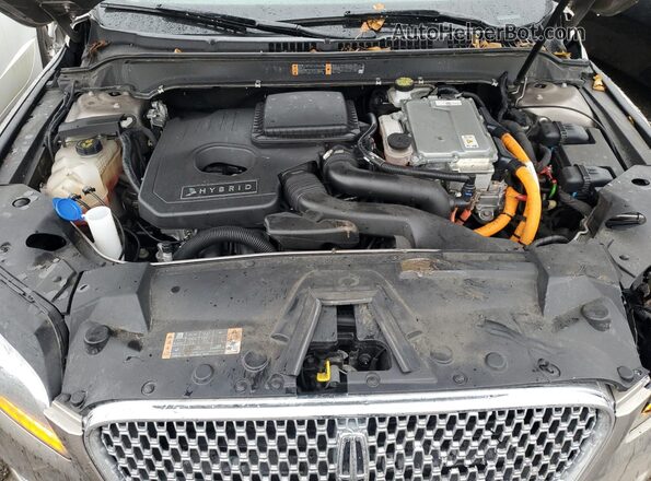 3LN6L5KUXKR634459 2019 LINCOLN MKZ Серебряный Вид задней части салона