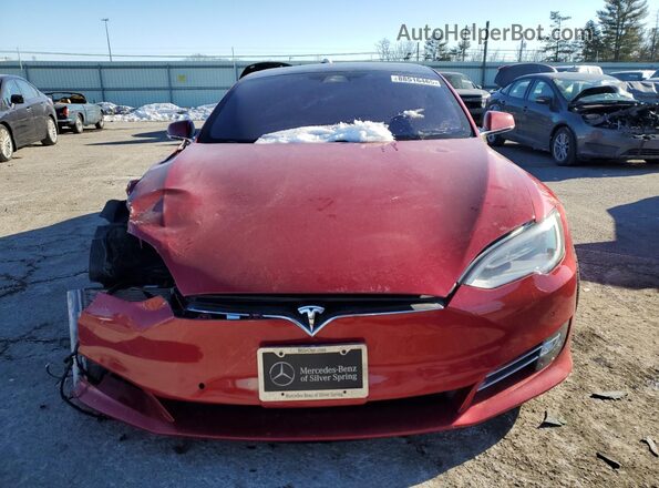 5YJSA1E24LF391469 2020 TESLA MODEL Красный Вид спереди