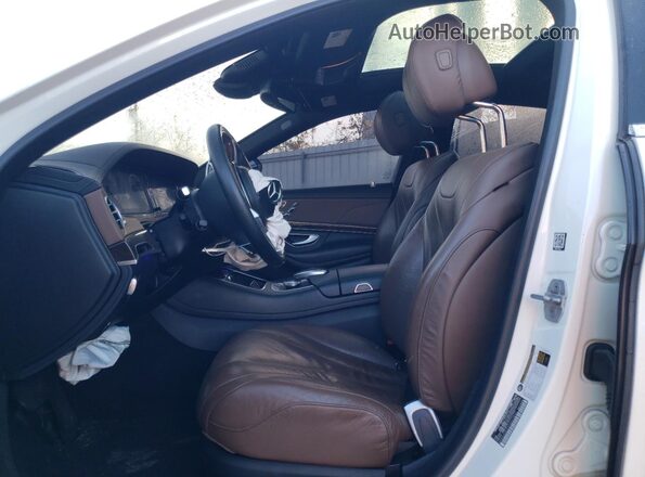 WDDUG8FB5HA313822 2017 MERCEDES-BENZ S White Vista interior delantera