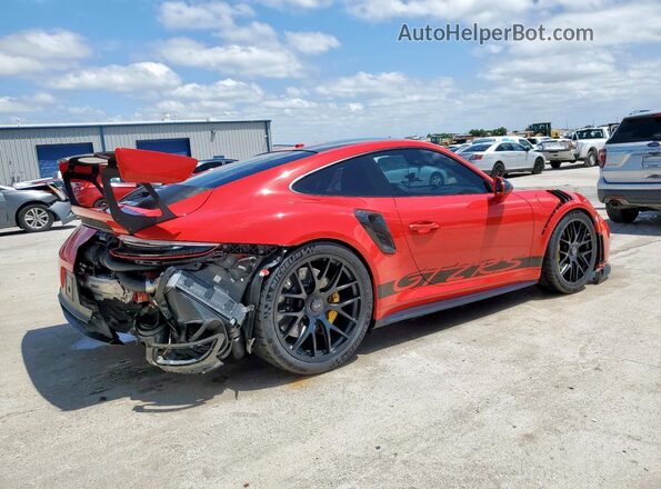 WP0AE2A90JS185090 2018 PORSCHE 911 Red Tył prawy