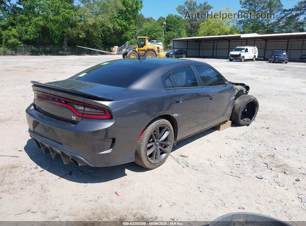 2C3CDXGJ4KH753817 2019 DODGE CHARGER Gray Задня права чверть