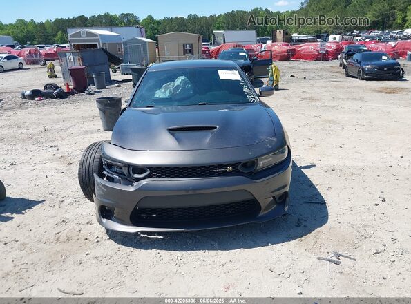 2C3CDXGJ4KH753817 2019 DODGE CHARGER Gray Вид щитка приладів