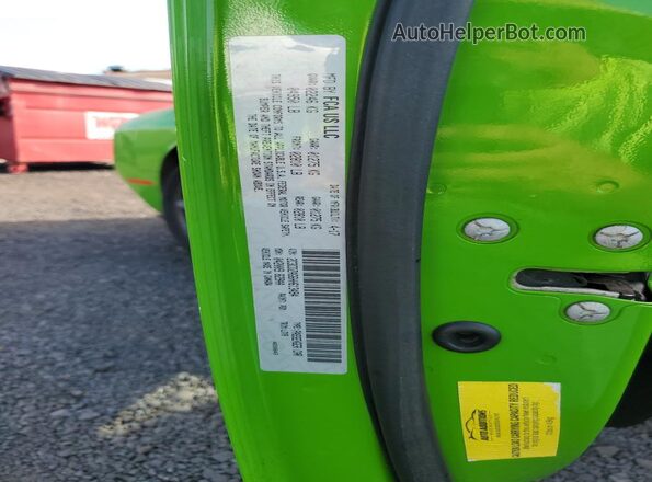 2C3CDZAG6HH613494 2017 DODGE CHALLENGER Green Շարժիչի բաժամունքի տեսք