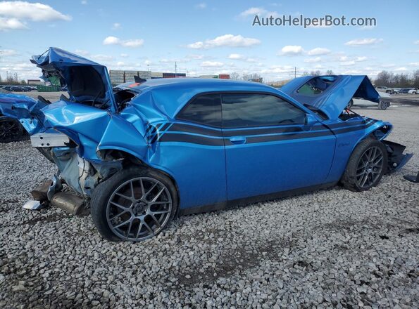 2C3CDZBT3GH164706 2016 DODGE CHALLENGER Blue Trasero derecho