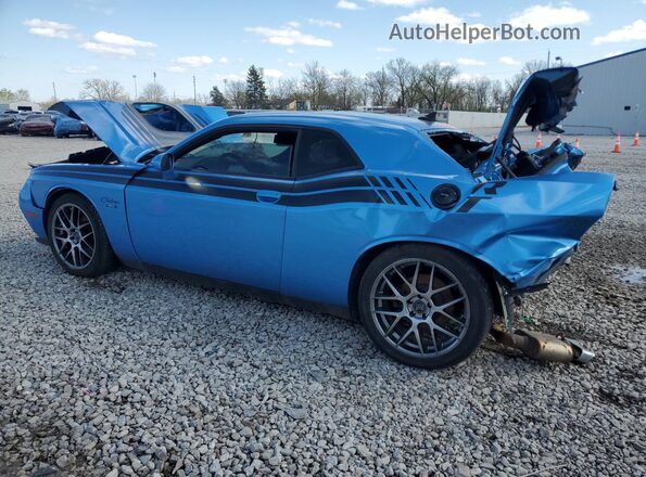2C3CDZBT3GH164706 2016 DODGE CHALLENGER Blue Trasero izquierdo