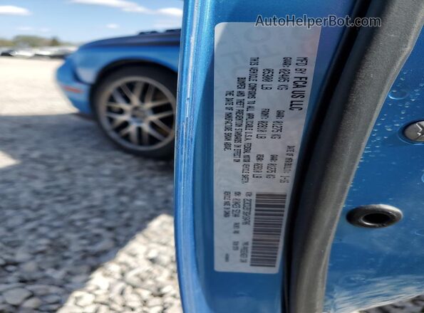 2C3CDZBT3GH164706 2016 DODGE CHALLENGER Blue Vista del compartimento del motor