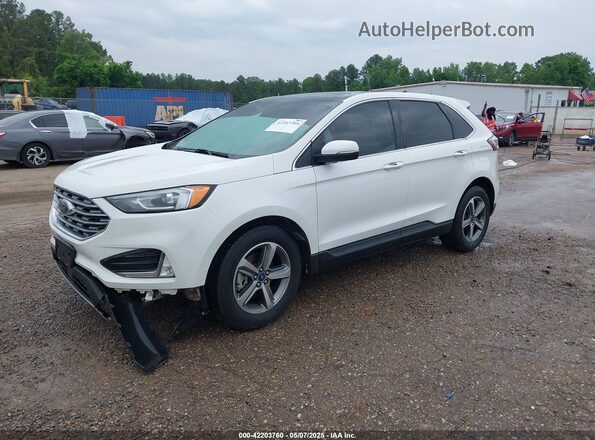 2FMPK3J94LBB42454 2020 FORD EDGE White Vista tres cuartos delantera izquierda