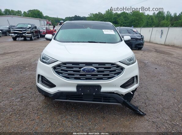 2FMPK3J94LBB42454 2020 FORD EDGE White Vista del cuadro de instrumentos