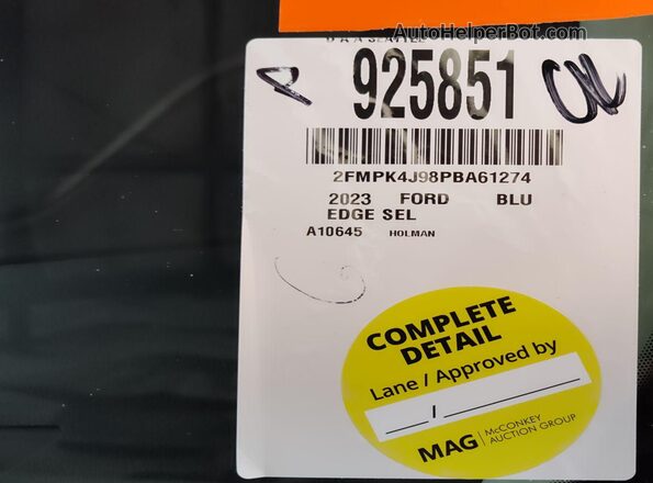 2FMPK4J98PBA61274 2023 FORD EDGE  