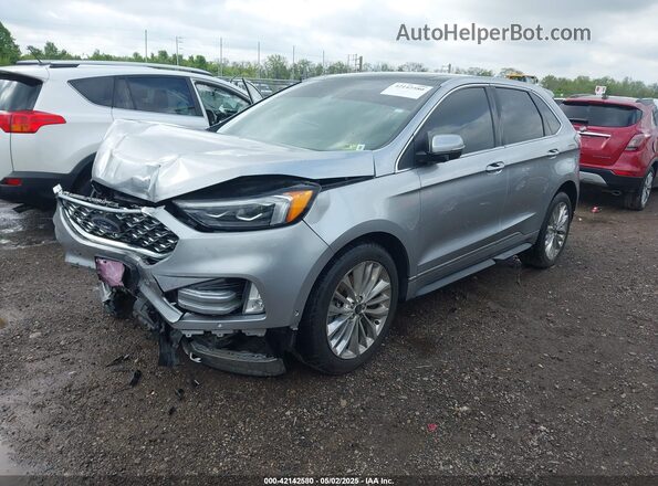 2FMPK4K96LBB60376 2020 FORD EDGE Gray წინა მარცხენა ხედი სამი მეოთხედიდან