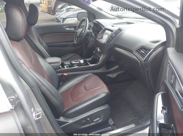 2FMPK4K96LBB60376 2020 FORD EDGE Gray წინა სალონის ხედი