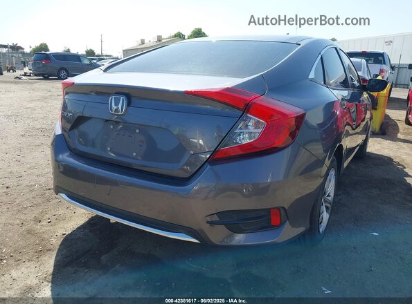 2HGFC2F66MH559998 2021 HONDA CIVIC Gray Задня права чверть