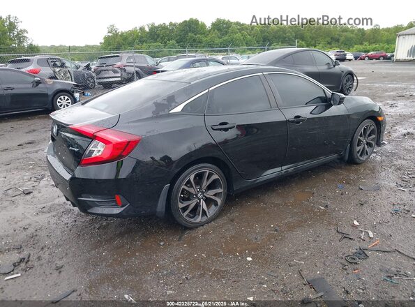 2HGFC2F83MH521744 2021 HONDA CIVIC Black უკანა მარჯვენა