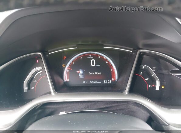 2HGFC2F83MH521744 2021 HONDA CIVIC Black უკანა სავარძლების ხედი