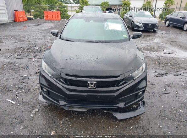 2HGFC2F83MH521744 2021 HONDA CIVIC Black ხელსაწყოთა პანელის ხედი