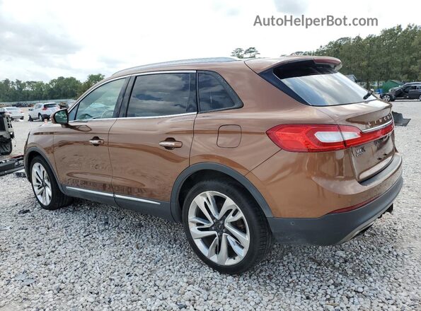 2LMPJ9JP4HBL11467 2017 LINCOLN MKX Желто-коричневый 