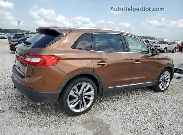 2LMPJ9JP4HBL11467 2017 LINCOLN MKX Желто-коричневый 