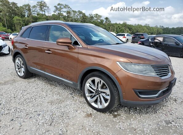2LMPJ9JP4HBL11467 2017 LINCOLN MKX Желто-коричневый 