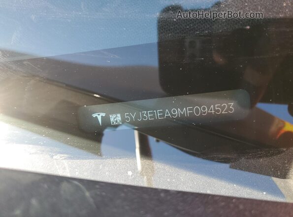 5YJ3E1EA9MF094523 2021 TESLA MODEL Black 