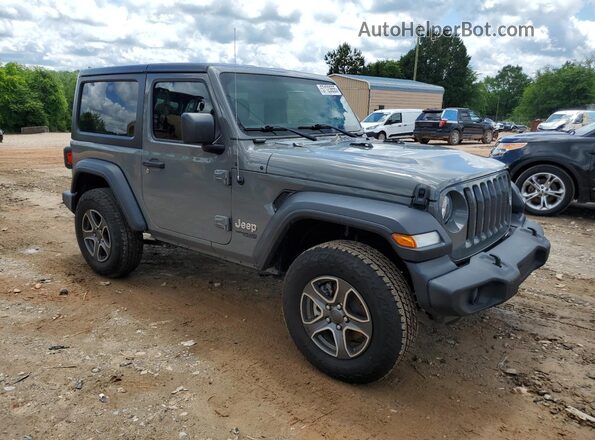 1C4HJXAG4MW543696 2021 JEEP WRANGLER Gray Delantero derecho