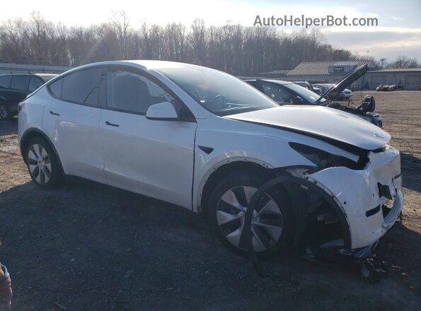 5YJYGDEE7MF083864 2021 TESLA MODEL Белый Передняя правая четверть