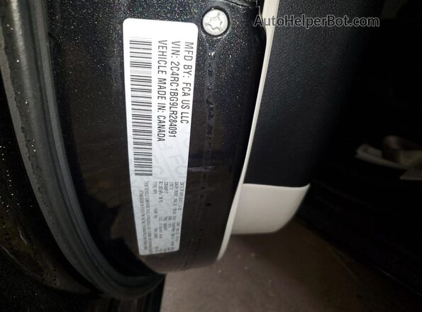 2C4RC1BG9LR284091 2020 CHRYSLER PACIFICA Black VIN კოდის სტიკერის ხედი