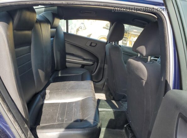 2C3CDXKT3KH562513 2019 DODGE CHARGER Blue Widok tylnych siedzeń