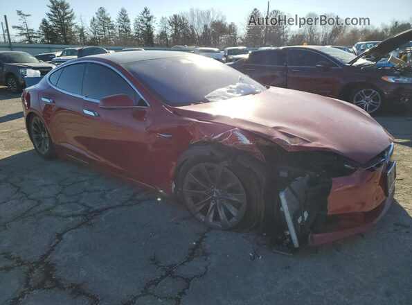 5YJSA1E24LF391469 2020 TESLA MODEL Красный Передняя правая четверть