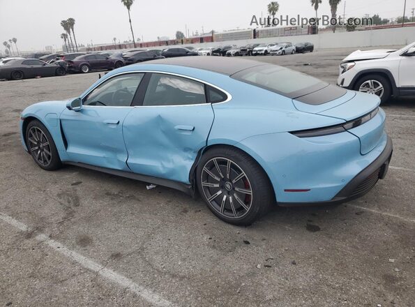 WP0AB2Y18NSA43720 2022 PORSCHE TAYCAN Blue Задня ліва чверть