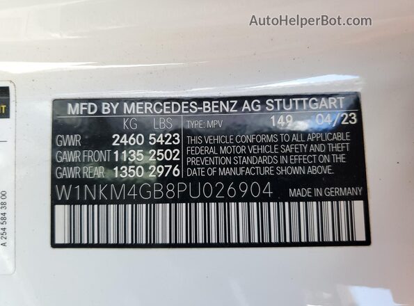 W1NKM4GB8PU026904 2023 MERCEDES-BENZ GLC-CLASS White 