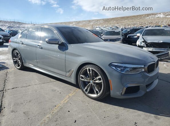 WBAJB9C50JB286445 2018 BMW M5 Gray Delantero derecho
