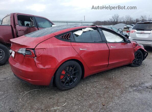 5YJ3E1EA6MF922723 2021 TESLA MODEL Red 
