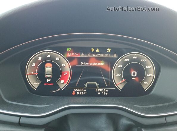 WAUEAAF46MA069372 2021 AUDI OTHER Черный Вид щитка приборов