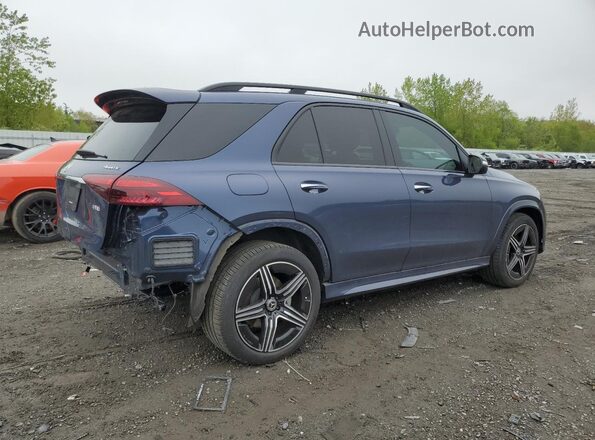 4JGFB4FB2RB178171 2024 MERCEDES-BENZ GLE Синий Задняя правая четверть